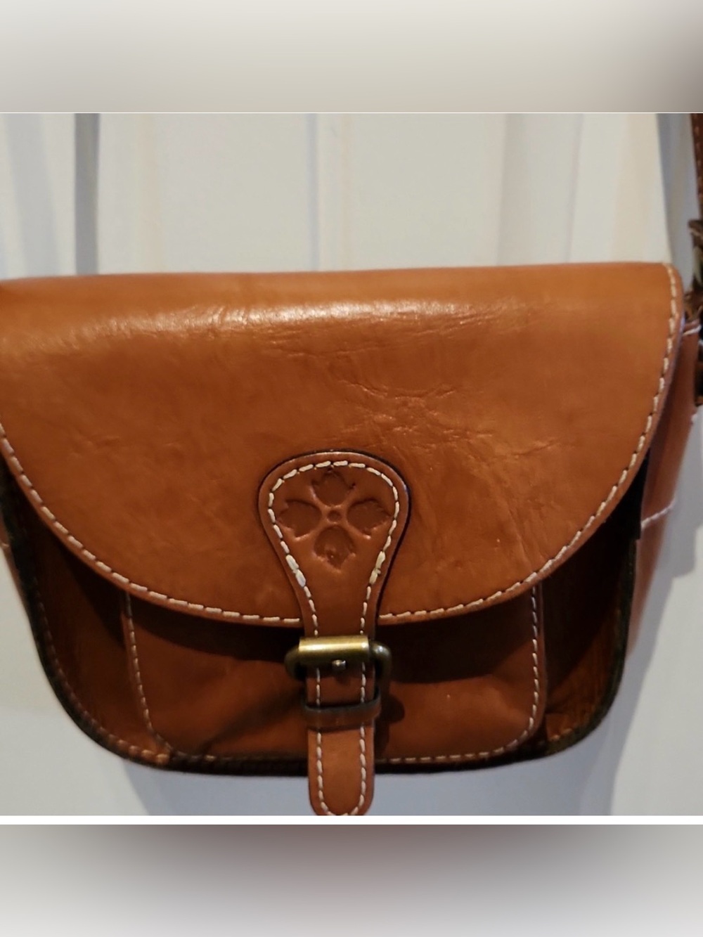 Patricia Nash Leather Saddle Bag - Picture 2 of 11